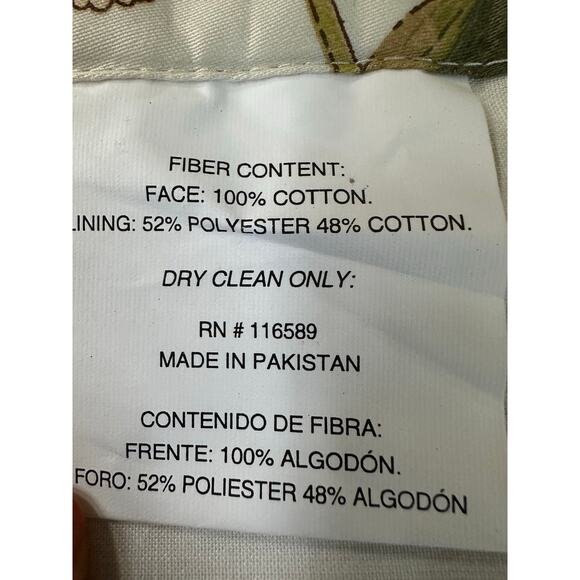 Window valances curtains white floral cotton luxury pottery barn style 78x19 - Picture 8 of 16